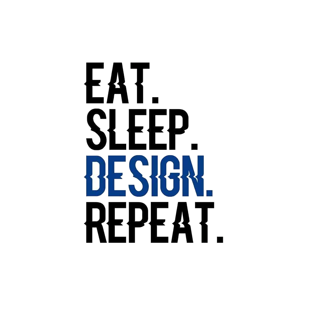 Eat - Sleep - Design - Repeat Sticker